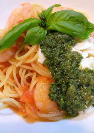 ジェノベーゼdeパスタ・カプレーゼ-レシピのメイン写真