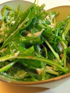 水菜のツナ蟹マヨサラダ-レシピのメイン写真