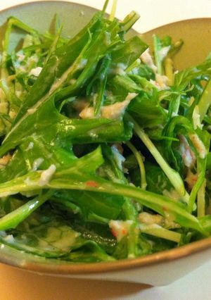 水菜のツナ蟹マヨサラダ-レシピのメイン写真