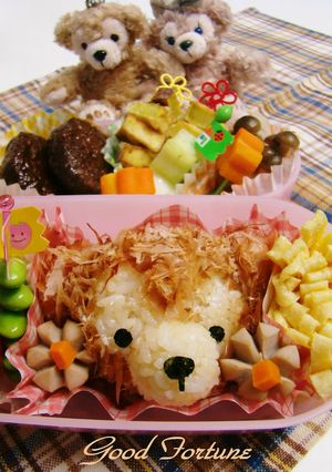 キャラ弁☆簡単　ふわふわダッフィー♪　-レシピのメイン写真