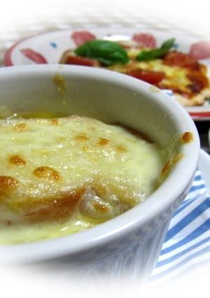 カンタン　オニオングラタンスープ-レシピのメイン写真