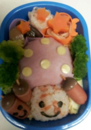 幼稚園 お弁当 [ｷﾉｺ&ﾄﾞﾝｸﾞﾘ]-レシピのメイン写真