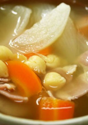 ひよこ豆とソーセージのスパイシースープ♪-レシピのメイン写真
