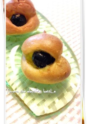 優しい甘さ☆黒豆入りプチシュー-レシピのメイン写真