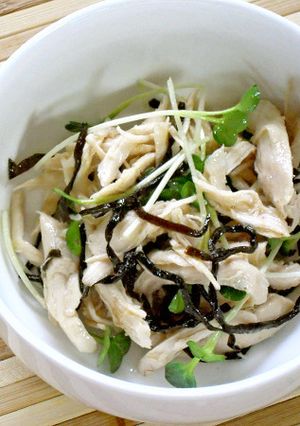 ☺鶏ささみと塩昆布の柚子胡椒風味和え☺-レシピのメイン写真
