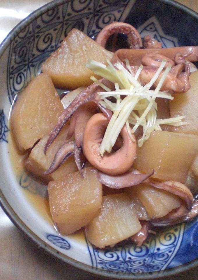 大根といかげその煮物-レシピのメイン写真