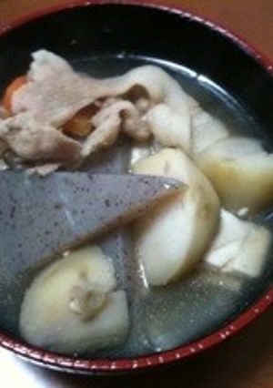 あっさり美味しい！いものこ汁-レシピのメイン写真