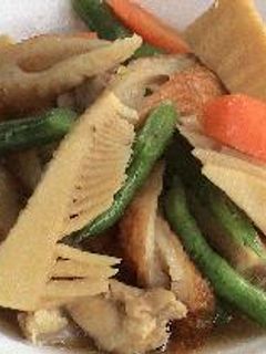 たけのことちくわの煮物-レシピのメイン写真