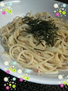 簡単!明太子♪鮭フレレモンクリームパスタ-レシピのメイン写真