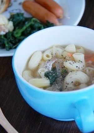大根とベーコンのマカロニスープ-レシピのメイン写真