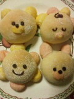 かわいい白パンちゃん-レシピのメイン写真