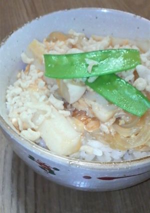 簡単！ちくわ卵どんぶり-レシピのメイン写真