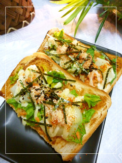 セロリ&じゃが芋のトースト 味噌風味-レシピのメイン写真
