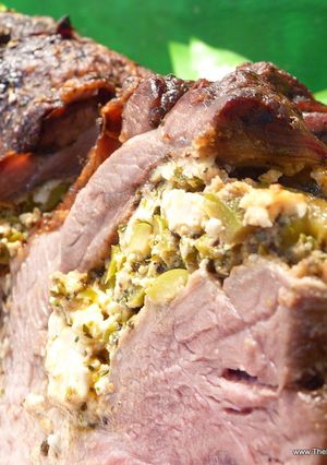 詰め物をしたラム・子羊の骨なしもも肉-レシピのメイン写真