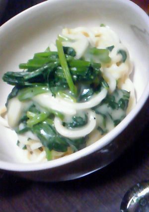 市販のソースでカルボナーラうどん☆-レシピのメイン写真