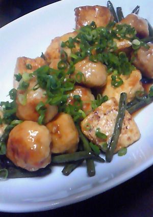 簡単！ダイエット！鶏団子と豆腐の照焼き-レシピのメイン写真