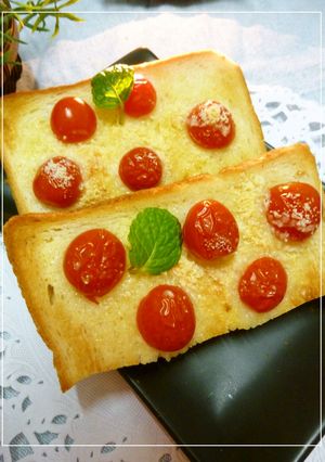 トマトの甘いトースト　＊ジンジャー風味＊-レシピのメイン写真