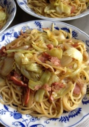焼豚とキャベツのパスタ-レシピのメイン写真