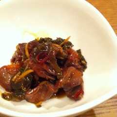 A picture of 砂肝の生姜煮.