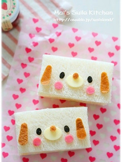 わんちゃんサンドイッチ*キャラ弁にも♪-レシピのメイン写真