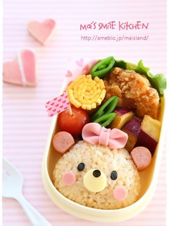 テディベア♡くまちゃんおにぎり*キャラ弁-レシピのメイン写真