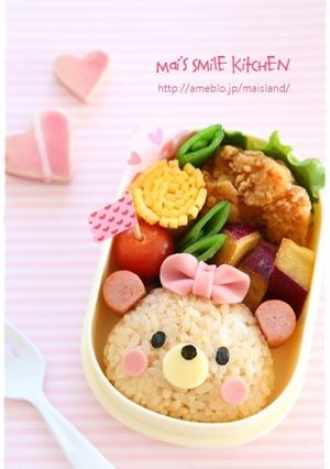 テディベア♡くまちゃんおにぎり＊キャラ弁-レシピのメイン写真