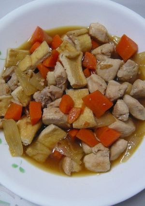 鶏肉と油揚げの香ばしい醤油煮-レシピのメイン写真