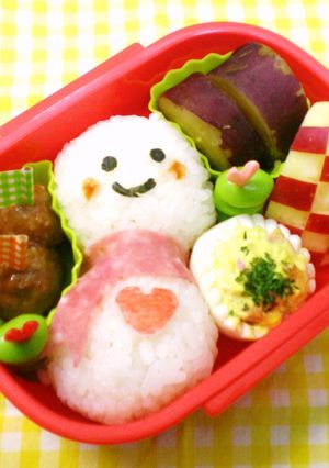 ゆきだるま♡クリスマス＊簡単キャラ弁♪-レシピのメイン写真