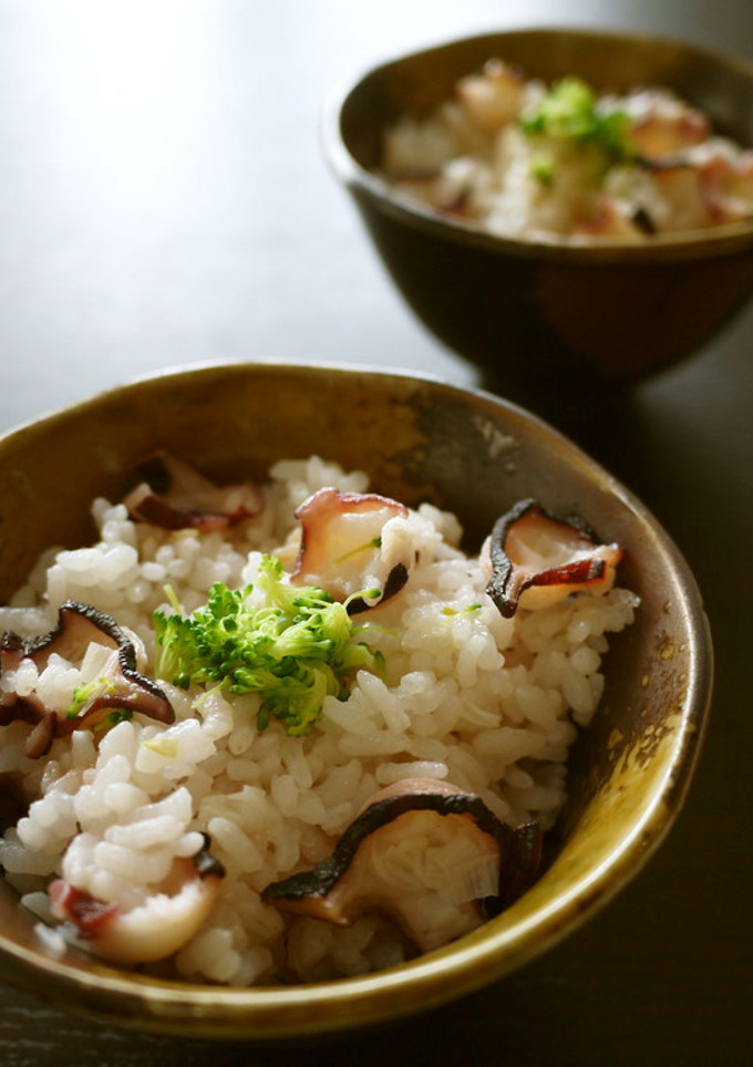昆布茶でおいしい！　たこの炊き込みご飯-レシピのメイン写真