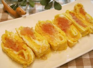 お弁当に♪とろ～りチーズ明太子の卵焼き♪-レシピのメイン写真