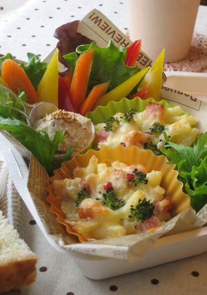 マカロニグラタンのお弁当-レシピのメイン写真