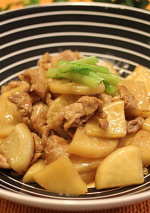 ご飯が進む♪かぶと豚肉の炒め煮-レシピのメイン写真