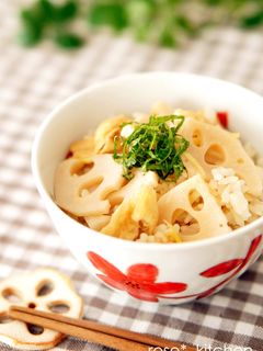 れんこんの炊き込みごはん-レシピのメイン写真
