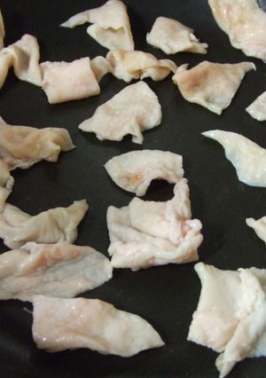 スピード２倍！鶏皮のきり方♪-レシピのメイン写真