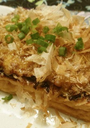 手間なしおかず：厚揚げの味噌納豆チーズ焼-レシピのメイン写真
