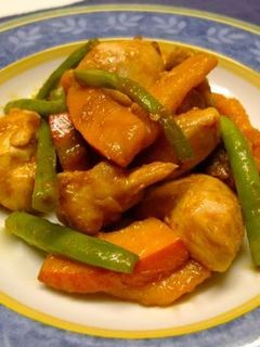 カボチャと鶏肉の中華炒め-レシピのメイン写真