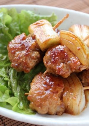 生姜スパイ酢で柔らか豚肉の焼き鳥風-レシピのメイン写真