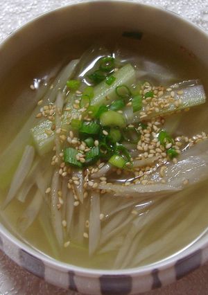 セロリとごぼうのスープ-レシピのメイン写真