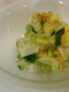 柿 と かぶ の 浅漬 風 サラダ -レシピのメイン写真