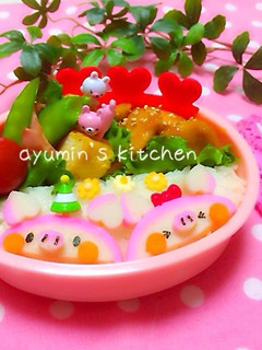 *キャラ弁*かまぼこでぶたちゃん*-レシピのメイン写真