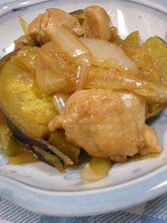 さつまいもと鶏肉の甘辛煮-レシピのメイン写真