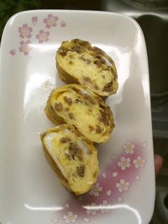 残り物で✿簡単✿そぼろ卵焼き-レシピのメイン写真