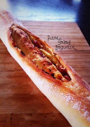ポテトサラダのフランスパン-レシピのメイン写真