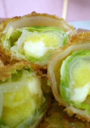 さつまいもとチーズの白菜まきまき揚げ❤-レシピのメイン写真