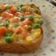簡単!ころころ野菜の香ばしトースト★゛