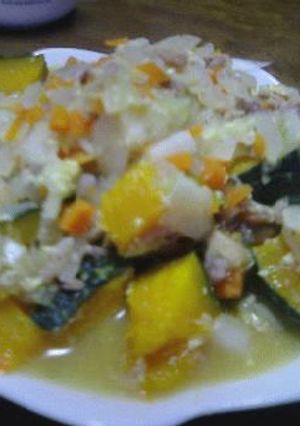 ♯♪かぼちゃと野菜たっぷり豆乳リゾット♪♯-レシピのメイン写真