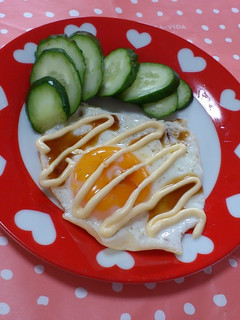 目玉焼きにはマヨぽんを♪-レシピのメイン写真