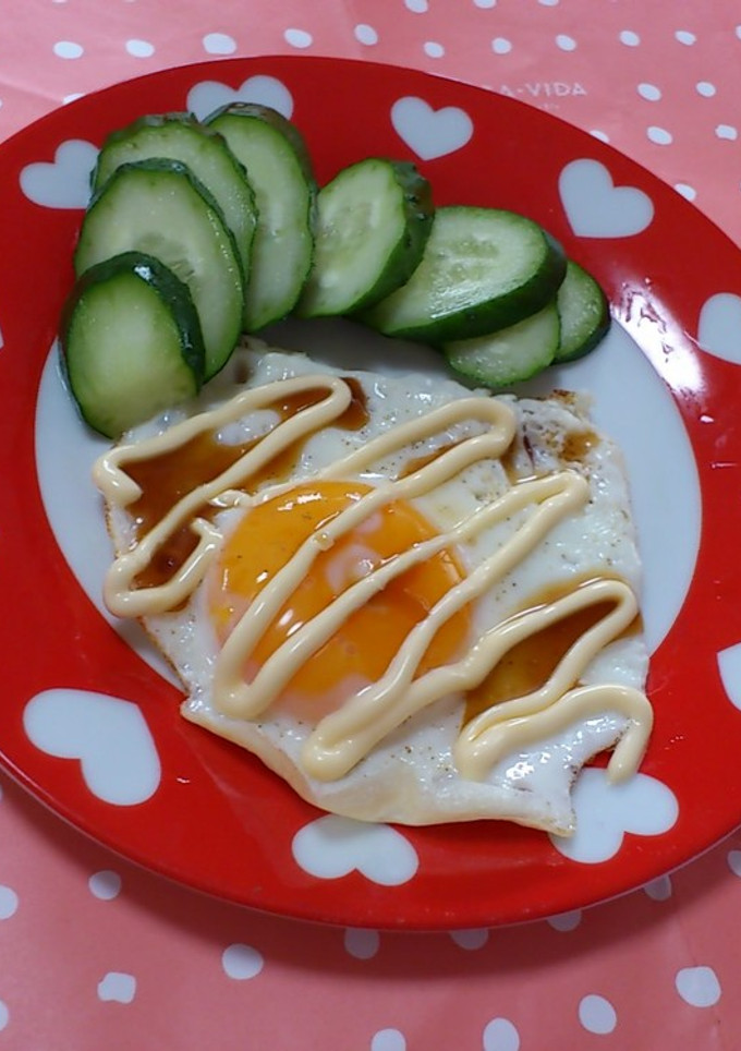 目玉焼きにはマヨぽんを♪-レシピのメイン写真