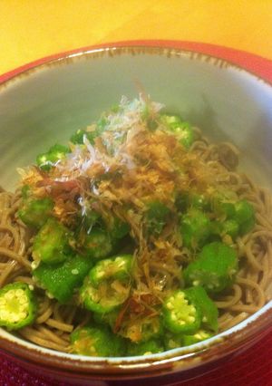 オクラたっぷりのお蕎麦-レシピのメイン写真