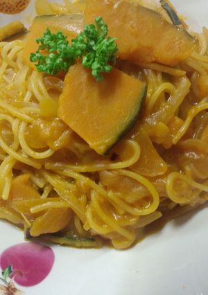 パンプキンパスタ-レシピのメイン写真